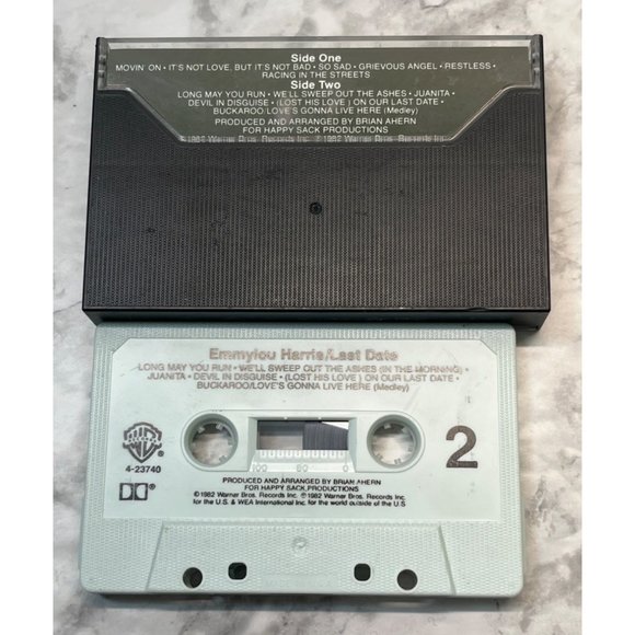 Emmylou Harris Country Cassette Tape Lot of 3 Last Date / Cimarron / Profile - Picture 8 of 8